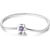 ChenYuTe Bracciale a catena da donna in argento sterling 925, elegante regalo di gioielleria per la festa della mamma, San Valentino, compleanno e Natale Ipoallergenico