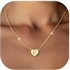 GoldChic JEWELRY Collana Nome Iniziale A-Z Zirconi Intarsiati 26 Lettere Collana Donna Oro Ciondolo con Nome Regalo Personalizzato Compleanno