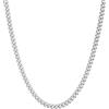 ChainsHouse Collana a catena a maglie cubane per uomo Catena a cordolo in acciaio inossidabile da 22 pollici di spessore 3 mm