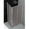 CSA Box Doccia Box Doccia a Scomparsa con 2 Lati Pieghevoli a Libro Ginevra A.2P 75x75 - Profilo: Bianco
