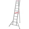 AgriEuro Premium Scala a tre piedi agricola in alluminio nuova Country, 9 gradini, 2.60m - da potatura - Altezza stimata operativa 3.45 m