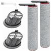 DianSung Spazzola a rullo di ricambio per Mova X4 Pro/X4 Plus accessori Aspirapolvere a umido e a secco,2 rotoli di spazzole+2 Filtro di ricambio