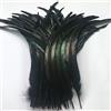 Sowder Black Gallo Coque Coque - Confezione da 20 piume da 40-45 cm(nero)