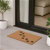 Astra Zerbino antiscivolo per esterni - Tappeto antipolvere resistente alle intemperie - Zerbino per ingresso - Zerbino antisporco Zampe 45x75 cm naturale