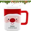 QIANAI Tazza di Natale, Christmas Mug 400Ml, Tazza da Caffè Natalizia, Adatto al Microonde,Adatto per Latte, Caffè e Varie Bevande per Aggiungere Un'Atmosfera Festosa (Babbo Natale)