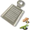 OTSUMAMI TOKYO Grattugia compatta giapponese in acciaio inox per zenzero, aglio, wasabi e spezie, mini grattugia da tavolo, 9,5 cm x 5 cm, realizzata in Giappone