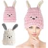 CATOR Asciugamano Capelli Turbante, 2 Pezzi Asciugamano Microfibra Capelli Bambini, Morbido Turbante Asciugacapelli, Asciugamano per Capelli Donna Ragazze Corti