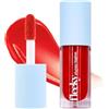Fleeky Brow Fleeky Lip Gloss - Volume Lip Plumper per labbra ad azione piena, idratante per labbra con finitura lucida, rosa nude, marrone caramello, rosso ciliegia (Cherry Red)