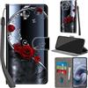 Haninsuze Cover per Motorola Moto G86 5G/ G86 Power 5G, farfalla rosa | Pelle PU Portafoglio, Porta Carte, Magnetica, Libro, Antiurto Custodia