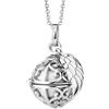 Engelsrufer ERN-ER23-20-XS - Collana da donna in argento Sterling con sfera sonora in madreperla, chiusura a moschettone, senza nichel, dimensioni: 45 + 5 cm, 50 cm, Argento sterling, Nessuna pietra