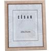 DRW Set di 12 cornici portafoto 20x25 cm PS assortite con display e retro in MDF naturale 25x20x1,5 cm