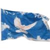PHENO FLAGS Bandiera della pace con colomba 90x150 cm - bandiera resistente alle intemperie con occhielli in metallo - doppia orlata - colori brillanti e vivaci