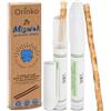 ORINKO® Siwak Naturale x2 con Custodia - Spazzolino Ecologico per Denti - Miswak Africano per Pulizia, Sbiancamento e Igiene Orale - Bastoncini di Araak come Alternativa Sostenibile