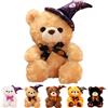 yayafunfun Peluche a forma di orsetto, per Halloween, 25 cm, per Halloween, carino, morbido kaki, orsacchiotto, morbido cuscino di peluche per bambini, ideale come regalo di compleanno