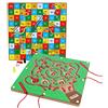 Toys of Wood Oxford TOWO Labirinto Magnetico in Legno con Numeri - Puzzle Matematico e Gioco da Tavolo con Labirinto per Bambini dai 3 Anni in su