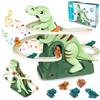 Felicify Giocattolo Dinosauro Rampicante, Giocheo Musicale per Diapositive per Arrampicata su Dinosauro, Giocattoli per Montagne Russe per Pista con Musica e Suoni, Giocattoli per Ragazzi e Ragazze
