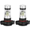 Tbest Psx24W Lampadina Rossa, Psx 24W, Fendinebbia e Gruppo Fendinebbia, 2 Pezzi 12‑24V 100W 6000K Lampadine Fendinebbia a LED Luminose per Auto Bianche per Patriot 2015‑2018