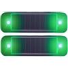 EONANT Confezione da 2 luci di avvertimento solari, mini LED lampeggianti solari impermeabili, strisce di luce di sicurezza per emergenza e avvertimento, mini luci lampeggianti per auto, bicicletta