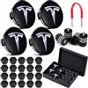 LEKEFETO Tesla LEKEFETO Center Set di copricerchi per modello 3 e Y, accessori per ruote con logo Tesla