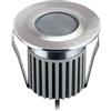 ledscom.de Apparecchio LED da incasso BODES per esterni, IP67, alluminio, rotondo, Ø 50mm, bianco caldo
