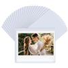 HIYQIN Confezione da 25 Cornici Magnetiche per Pellicola Instax Wide, per Cornice Polaroid Now/600/OneStep+, 8,9x10,8 cm Foto per Frigo, Adatta per Instax Wide 400/300/210/Wide EVO - Bianco