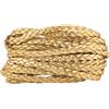 GORGECRAFT Cordino in Pelle Intrecciata Piatta da 5m Corda in Pelle PU Metallizzata Dorata 5mm Corda Piegata con 3 Fili Corda Intrecciata in Similpelle per Artigianato Braccialetti Collane Cavigliere