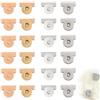KOSLEOW 24 Pezzi Bottoni Magnetici 20mm - Chiusura Magnetica per Borse senza Cucire per Borsette, Portafogli, DIY - 6 Coppie Oro & 6 Coppie Argento - Bottoni a Pressione con Calamita Forte