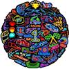SANYUANHE 100 Adesivi Neon per Racing,Sticker tema corse,SANYUANHE Decorazioni a Tema Racing,Adesivi neon graffiti per bottiglie d'acqua,valigie,biciclette,automobili,tablet,bambini e adulti
