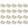 Masterwon RGBW - Connettori per strisce LED a 5 poli, 12 mm, senza saldatura, per giunti da striscia a filo COB (confezione da 20)