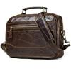 Contacts Borsa a tracolla da uomo in vera pelle, borsa a tracolla da viaggio, per computer portatile da 12 pollici, colore: caffè, Caffè 1, Taglia unica