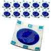 Regalami.shop10 bomboniere piattino Stile Murano per Battesimo, Comunione, cresima e Matrimonio (Blu, Sfuso)