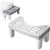 Wuzdy Sgabello Per Wc Ergonomico, Sgabello Da Toilette, Sgabello Da Bagno Fisiologico, Per Adulti Antiscivolo, Scientifico, Lenitivo Intestinale Previene Emorroidi, Costipazione, Flatulenza