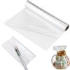 Aililong Cellophane Film Trasparente 86cm x 30m x 3mm, Pellicola Trasparente per Cesto Regalo, Fiori e Altro
