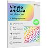 StarMaker A4 x 10 fogli adesivi in vinile olografico con rivestimento in plastica, carta adesiva compatibile stampante a getto d'inchiostro e plotter, impermeabile e resistente per adesivi premium (vetro rotto)