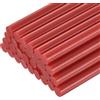 QUARKZMAN 30Pz Stick Colla a Caldo Mini per Pistola 11mm x 100mm Colla a Caldo Bastoncini Ricariche Grandi e Molto Adesivi, Rosso