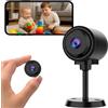 KinZon Telecamera spia nascosta WiFi 1080P HD scheda SD 64G inclusa - visione notturna e rilevamento del movimento - sorveglianza wireless interna/esterna per casa, ufficio, bambino e animali