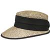 LIPODO Berretto di Paglia Breezy Donna - Made in Italy Cappellino Estivo da Spiaggia Visiera Sole con Primavera/Estate Estate - Taglia Unica Natura-Oliva