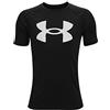 Under Armour Ragazzi Maglietta Tech Big Logo Shortsleeve Nero-Bianco