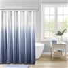 Madison Park Ara - Tende da bagno in tessuto Seersucker Ombre design moderno privacy bagno, 183 x 183 cm, blu