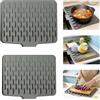 JAWAI 2 Pezzi Tappetino Scolapiatti, Tappetino Lavello Cucina Antiscivolo, Tappetino per Asciugatura Resistente al Calore, Scolapiatti per Stoviglie Silicone Adatto per Piani di Lavoro da Cucina 40 x 32 CM