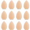 WLLHYF Set di 12 mini spugne per trucco professionali piccole spugne per il trucco sotto gli occhi frullatore per il trucco delle uova fondazione cosmetico per il trucco e la crema in polvere