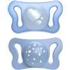 CHICCO (ARTSANA SPA) CHICCO SUCCHIETTO MICRO AZZURRO SILICONE 0-2M 2 PEZZI
