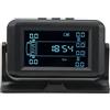 Fydun di Monitoraggio della Pressione dei Pneumatici 6 Sensori Esterni per Camion a 6 Ruote RV Allarme Alta Pressione Bassa Alimentatore Solare USB IP67