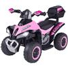 GLOBO S.R.L. Globo Mini Quad Race Li-on Moto Elettrica Rosa 6 volt