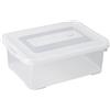 Allibert 227899 Scatola con Coperchio a Click, Trasparente, in plastica, Plastica, Trasparente, 40 x 30 x 15 cm