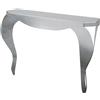 Arti&Mestieri consolle dal design armonico chippendale Argento in Ferro 100x30x80cmh