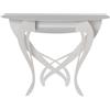Arti&Mestieri consolle elegante frida Bianco marmo in Ferro 110x35x85cmh