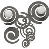Arti&Mestieri Appendiabiti di design Ganci da parete con riccioli Arabesque Fango