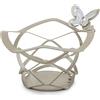 Arti&Mestieri cestino butterfly decorato Sabbia in Ferro e polimetilmetacrilato 13x5cmdilatezza