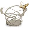 Arti&Mestieri cestino butterfly decorato Sabbia in Ferro e polimetilmetacrilato 13x5cmdilatezza